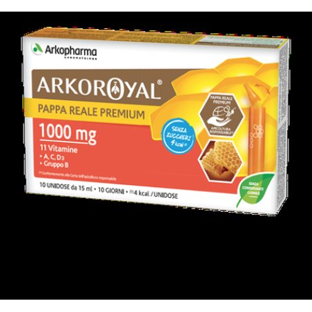 Arkoroyal Premium Royal Jelly 1000mg Arkopharma - Pack of 10