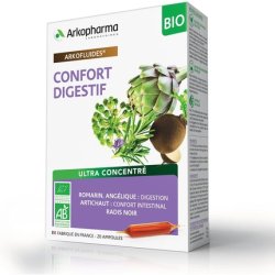 ARKOFLUIDES® Confort Digestif BIO(1) Radis noir, Artichaut, Romarin, Angélique
