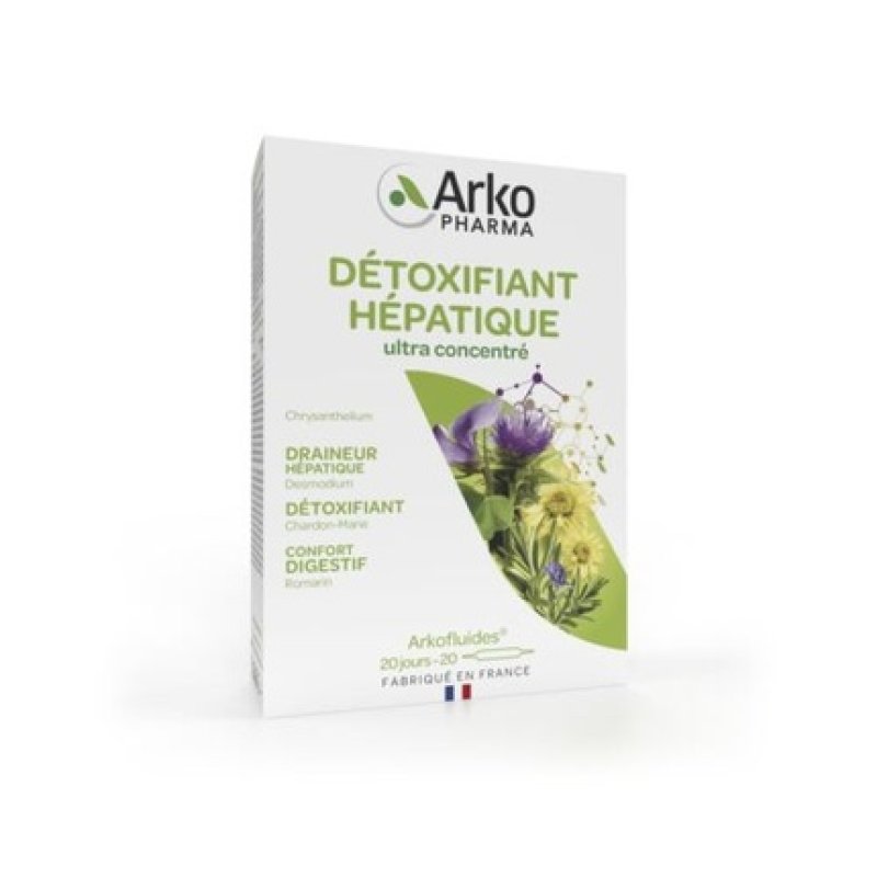 ARKOFLUIDES® Détoxifiant Hépatique(2)Desmodium, Chardon Marie, Chrysanthellum, Romarin