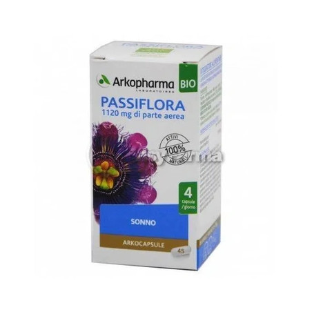 Arkopharma Bio Passiflora 11200 Mg Di Parte Aerea 45 Arkocapsule - Herbal Supplement