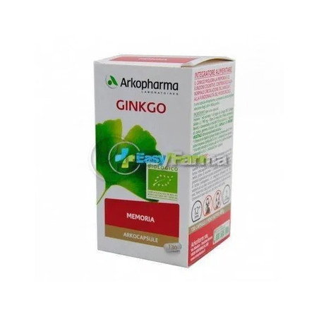 Arkopharma Arkocapsule Ginkgo Biloba Memory 130 Capsules