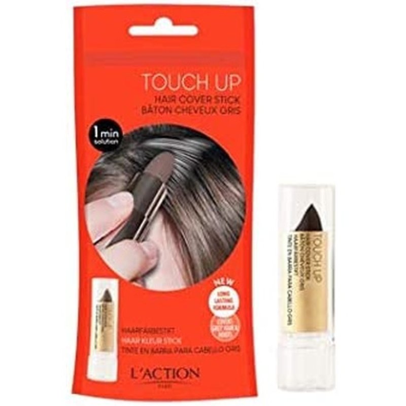 L'Action Paris Touch Up Hair Cover Stick with Beeswax for Hydration 4g Black