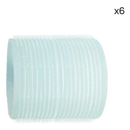 Shophair Velcro Rollers Light Blue 55mm X6