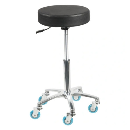 Shophair Roma Black Hair Stool With Gas Lift