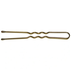 Shophair Wavy/Beaded Hairpins Kifix Bronze 4.5cm X50