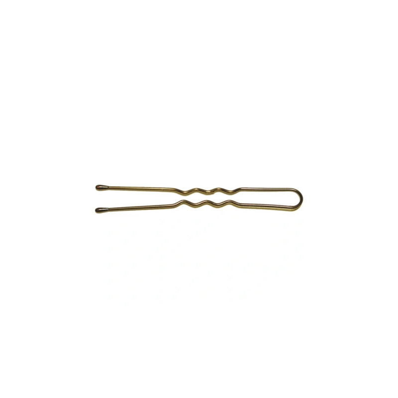 Shophair Wavy/Beaded Hairpins Kifix Bronze 4.5cm X50