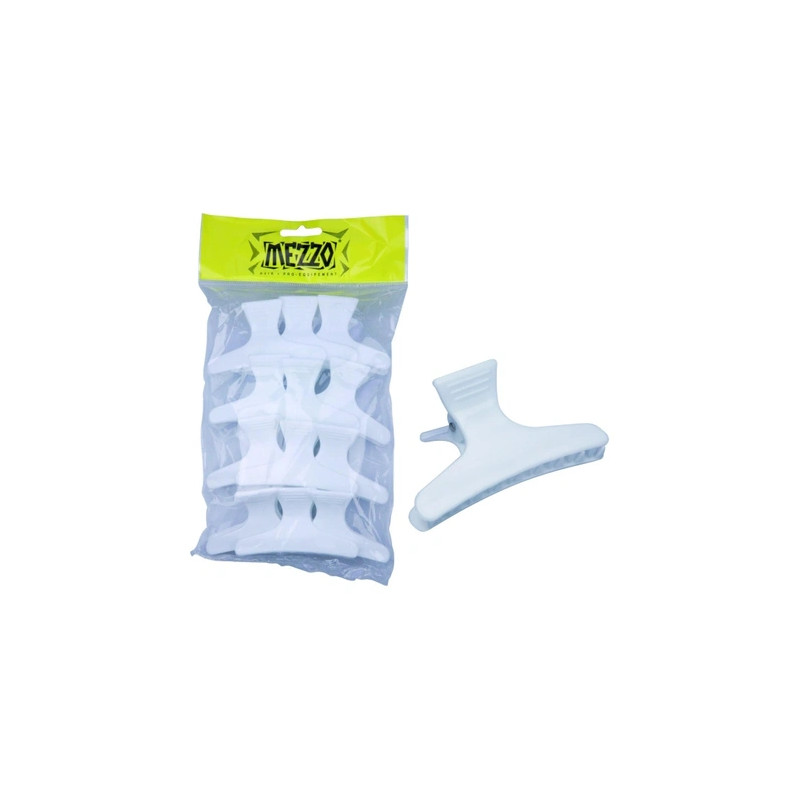 Shophair Super Large White Crocodile Hair Clips 8cm X12