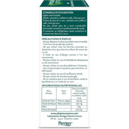 Phytosun Aroms Throat Syrup with Plants and Essential Oils