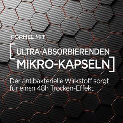 L'Oréal Men Expert Deodorant for Men 5-in-1 Deodorant Roll-On Against Odor, Wetness, Bacteria, and White Residue for