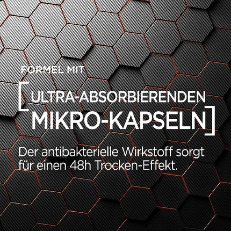 L'Oréal Men Expert Deodorant for Men 5-in-1 Deodorant Roll-On Against Odor, Wetness, Bacteria, and White Residue for