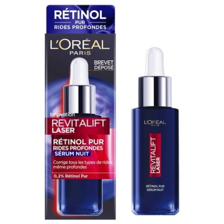 L'Oreal Revitalift Laser Night Serum Pure Retinol Deep Wrinkles - 30ml