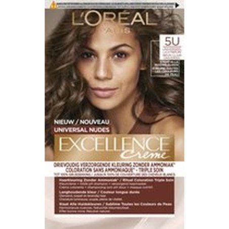 L'Oreal Paris Excellence Universal Nudes 5u - Universal Light Brown - Permanent Hair Dye 100 Ml