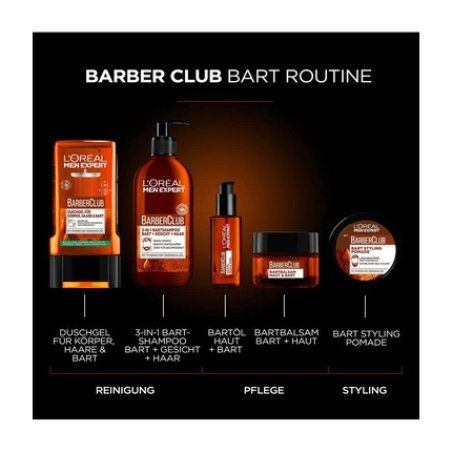 L'Oreal Paris Men Expert Barber Club Shower Gel 250ml 8.4 Fl Oz