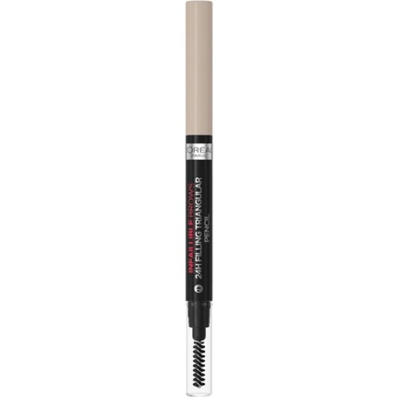 L'Oreal Paris Eyebrow Liner Brow Filling Triangular Pencil Natural Matte Finish with Spoolie Brush Up to 24H Wear