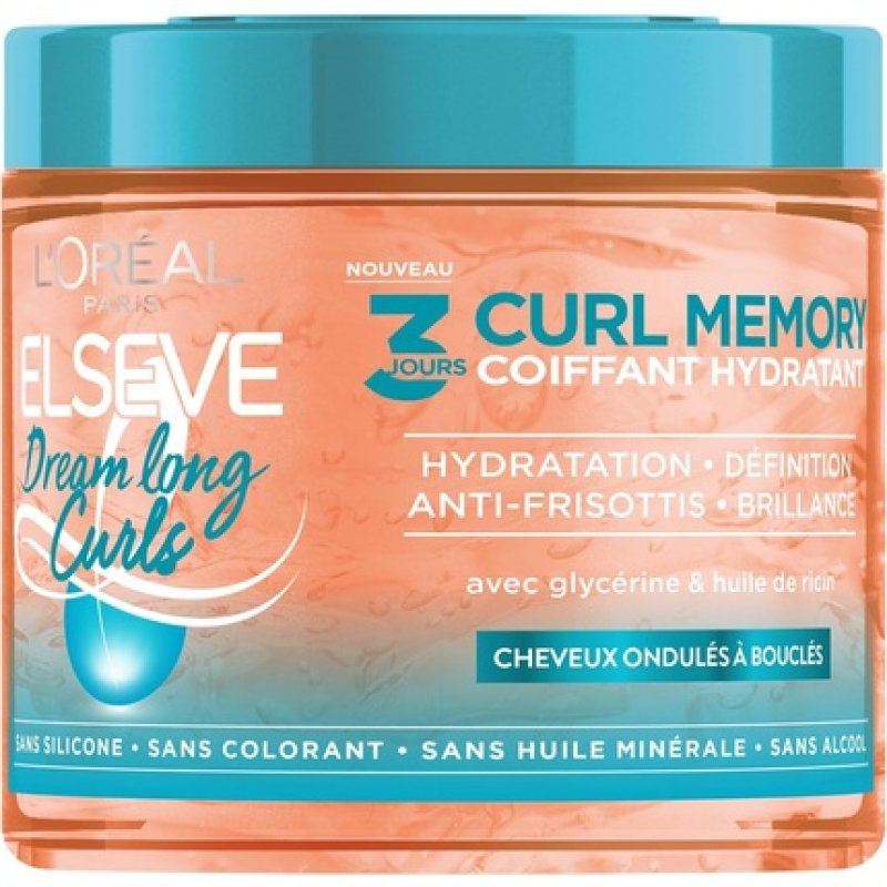 L'Oreal Paris Moisturising Styling Gel for 3 Days Curl Memory for Curly Hair