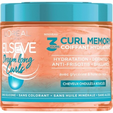 L'Oreal Paris Moisturising Styling Gel for 3 Days Curl Memory for Curly Hair