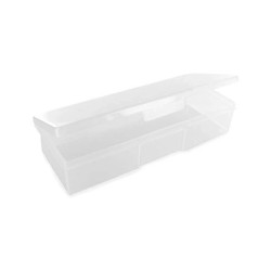 Pbi Transparent Plastic Tool Box - 19.5 X 8 X 4 Cm