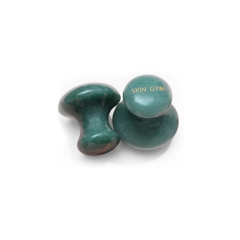 Pbi Skin Gym Pair Of Flowies For Face Jade Stone