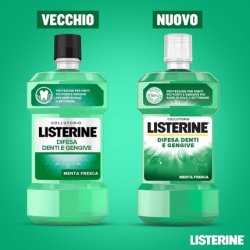LISTERINE Mouthwash for Teeth and Gums Defense with Fresh Mint Flavor Inflamed Gums Mouthwash for Strong Teeth with