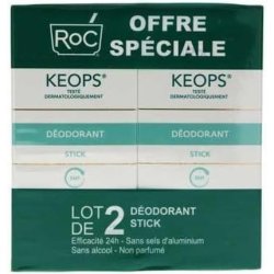 Roc Keops Deodorant Stick 40ml - Pack of 2