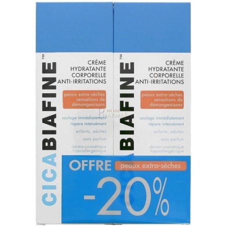 Cicabiafine Anti-Irritations Moisturising Cream 200ml - Pack of 2