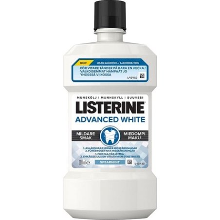 Listerine Advanced White Milder Taste Spearmint Mouthwash 500 ml