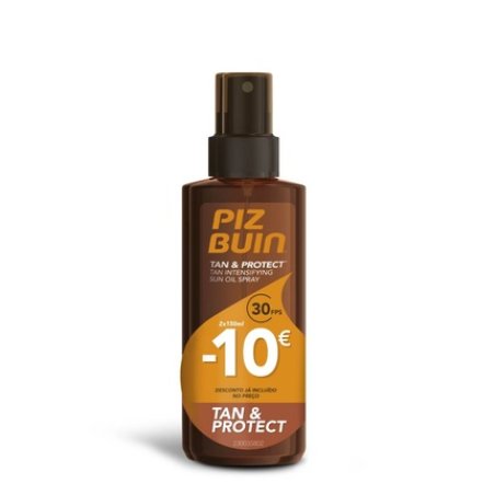 Piz Buin Tan & Protect Oil Spray Tanning Accelerator Spf30 2x150ml Special Price