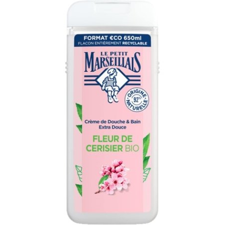 Le Petit Marseillais Extra Soft Cherry Blossom Organic Shower and Bath Cream