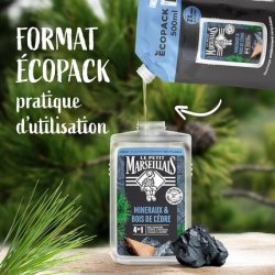 Le Pe Marseillais Refill Shower Gel for Men with Minerals and Cedarwood