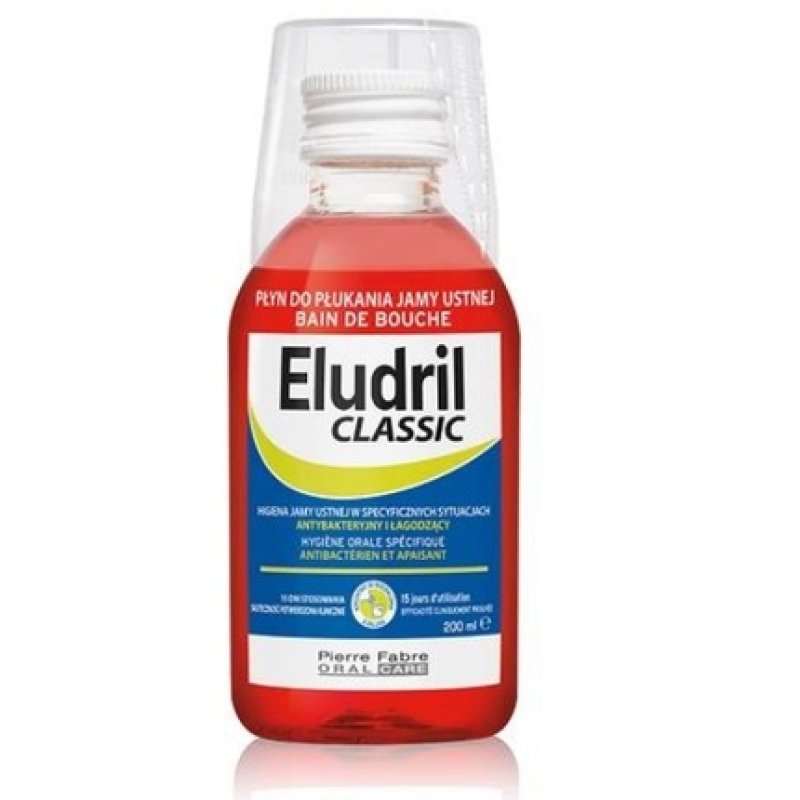Eludril Classic Antiseptic Mouthwash - 200ml For Enhanced Oral Care And Healthy Gums
