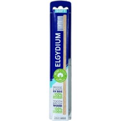 Elgydium Wooden Toothbrush Soft - Black Hairs