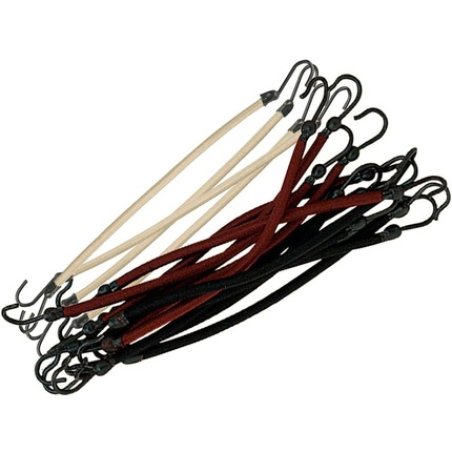 Sibel Hooked Hair Bobble Elastics Assorted Colours - Pack of 12