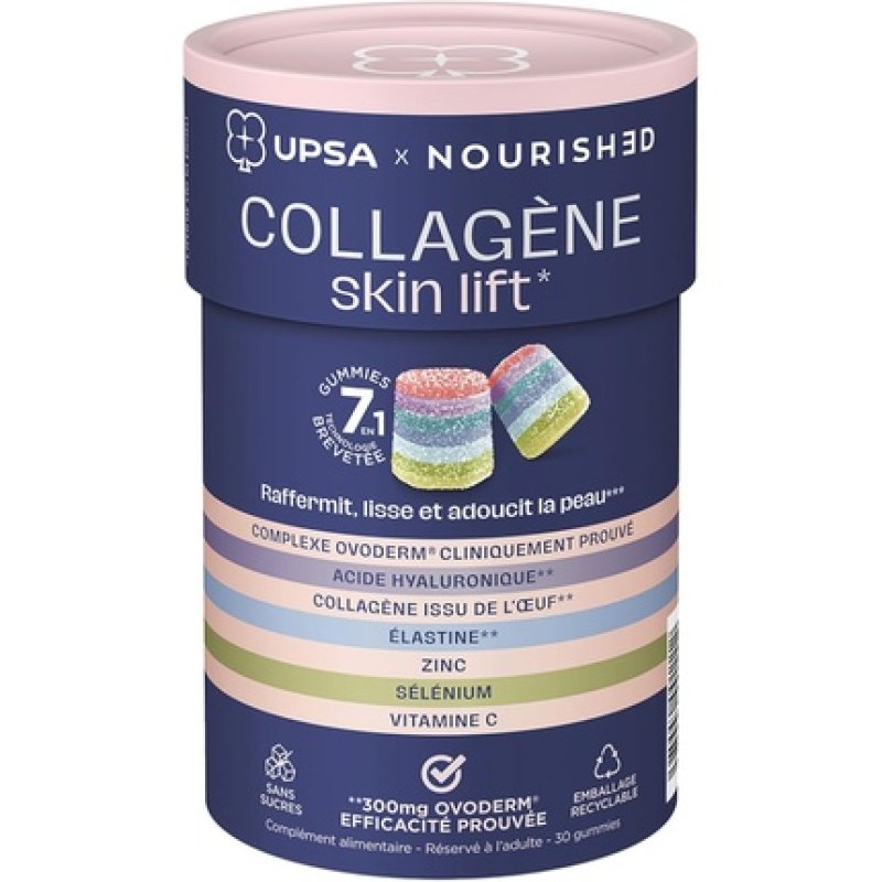 Upsa X Nourished Collagen Skin Lift 7-In-1 30 Gummies