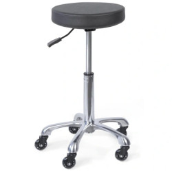 Shophair Shop Hair Tabouret Alpine Black With Wheels