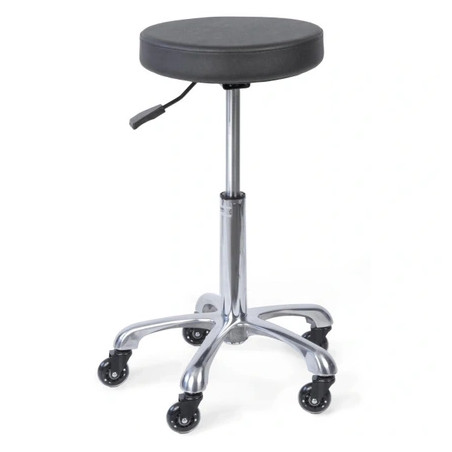 Shophair Shop Hair Tabouret Alpine Black With Wheels