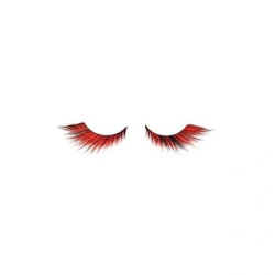 Shophair Crazy Flame Red Faux Eyelashes X2 With Glue
