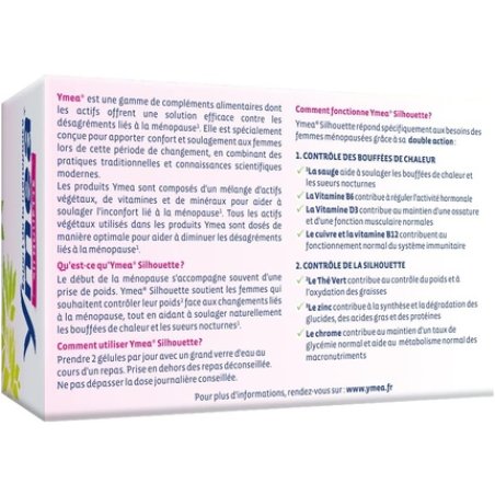 Ymea Silhouette Menopause Food Supplement with Plant Actives and Vitamins