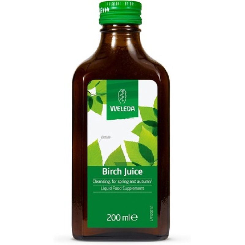 Weleda Birch Juice Cleansing Liquid Food Supplement No Added Sugar Vegan