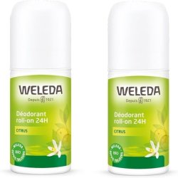 Weleda Citrus Deodorant Roll-On 24h 50ml - Pack of 2