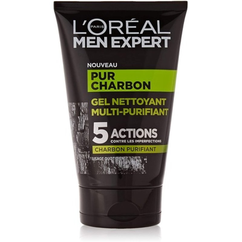 L'Oréal Men Expert Pur Charbon Multi-Purifying Face Cleansing Gel for Men 100ml