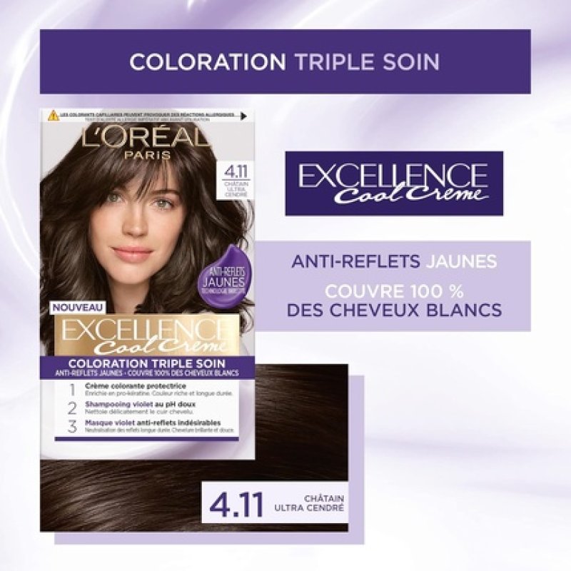 L'Oreal Paris Permanent Hair Color Triple Care Anti-Reflection