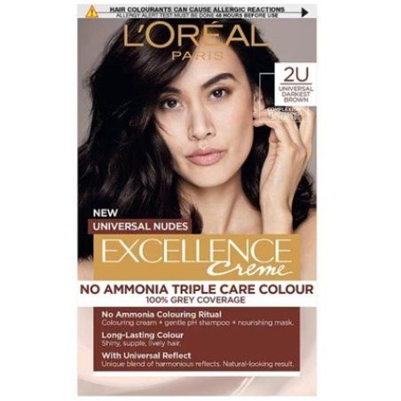 L'Oreal Paris Excellence Creme Universal Nudes 2u Very Dark Brown Hair Color