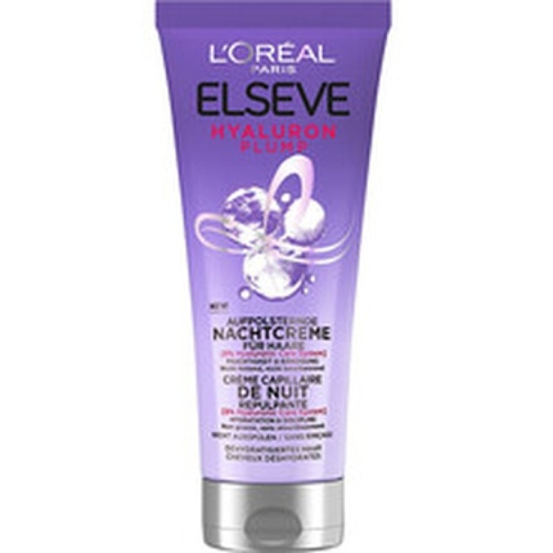 L'Oreal Elseve Hyaluron Plump Plumping Night Cream - Vyplnujici Nocni Krem Na Vlasy