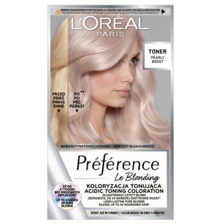 L'Oreal Preference Le Blonding Toner For Hair Pearly Boost