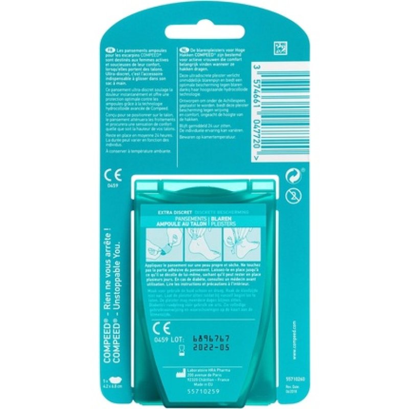 Compeed Heel Blister Plasters - Pack of 5