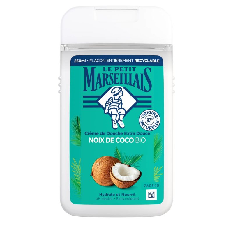 Le petit Marseillais Crème de Douche Extra Douce Noix de Coco BIO 250 ml