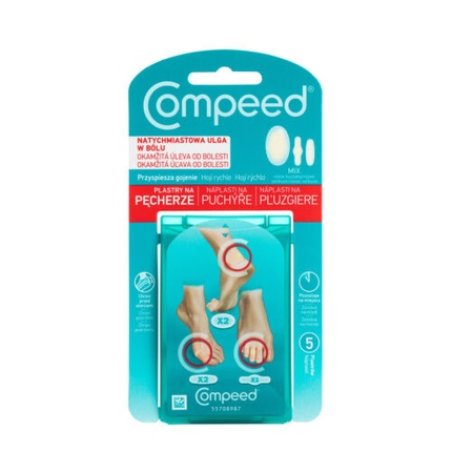 Compeed Blister Plasters Mix 5 Pieces - Instant Relief and Protection