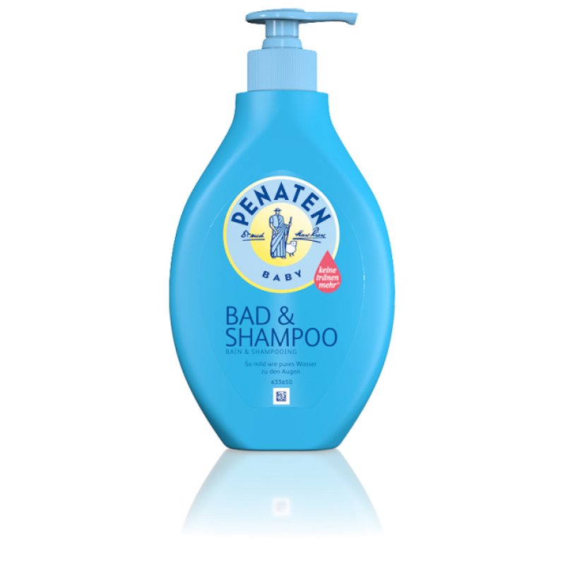 Penaten Baby Bath Additive and Shampoo 2-in-1 Wash Gel for Skin Hair 400ml Blue