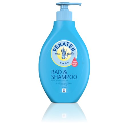 Penaten Baby Bath Additive and Shampoo 2-in-1 Wash Gel for Skin Hair 400ml Blue