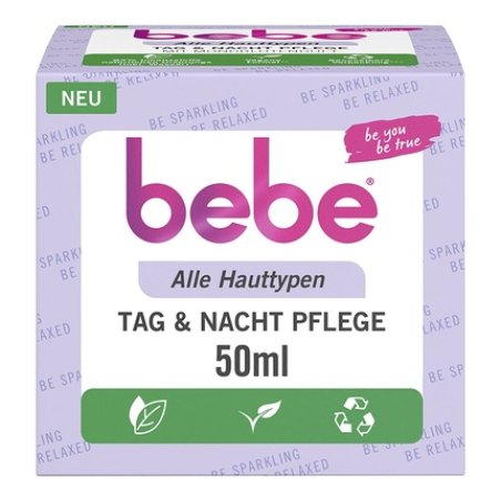 bebe Day & Night Care Face Cream 50ml with Moonflower and Vanilla Scent